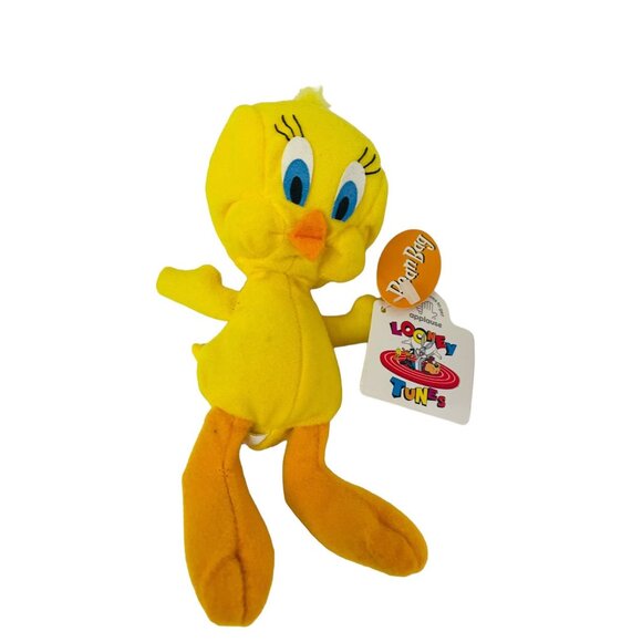 Looney Tunes Tweety Suction Cup Plush Bean Bag Yellow Orange 8in - Picture 15 of 15